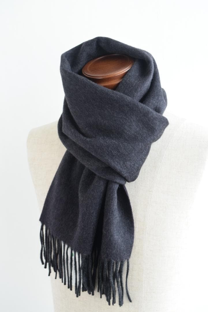 新品 UNITED ARROWS glr カシミア100% リバーシブルマフラー