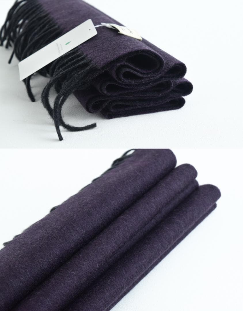 新品 UNITED ARROWS glr カシミア100% リバーシブルマフラー
