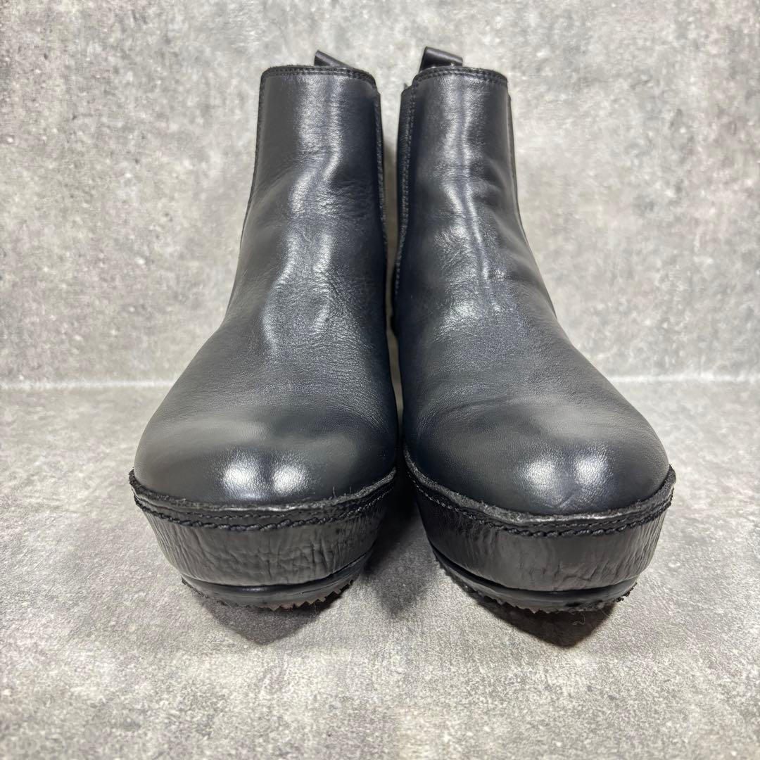 【極美品】SAYA サヤ オールレザー サイドゴアブーツ 22.5cm 厚底