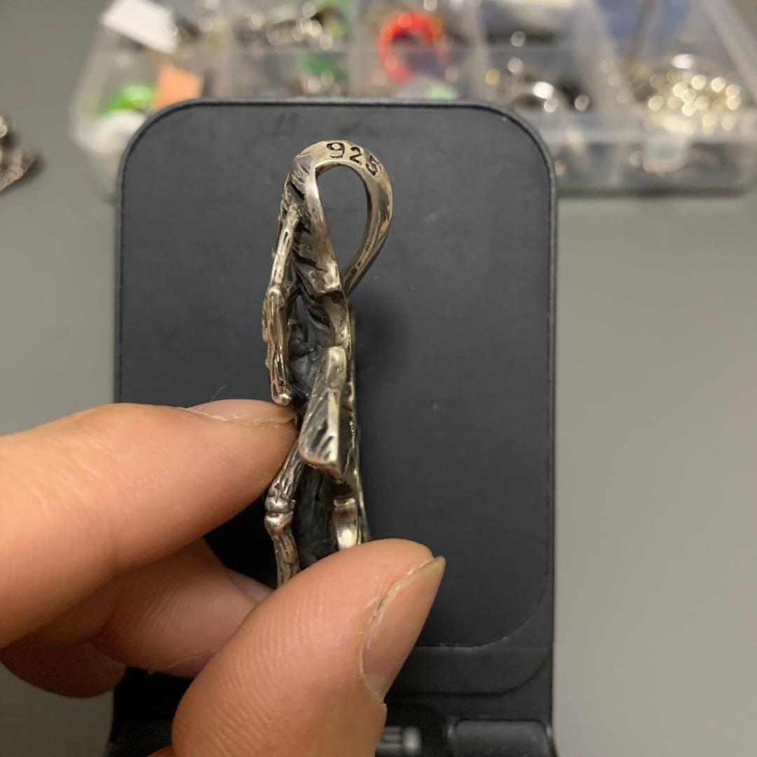 シルバー925 蜘蛛　ペンダントトップ　クモ