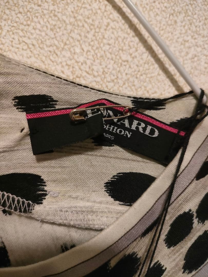 b40 未使用保管品　レオナール　LEONARD　ワンピース　半袖　L