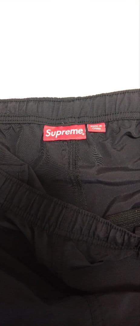 Supreme ブラック トラックパンツ