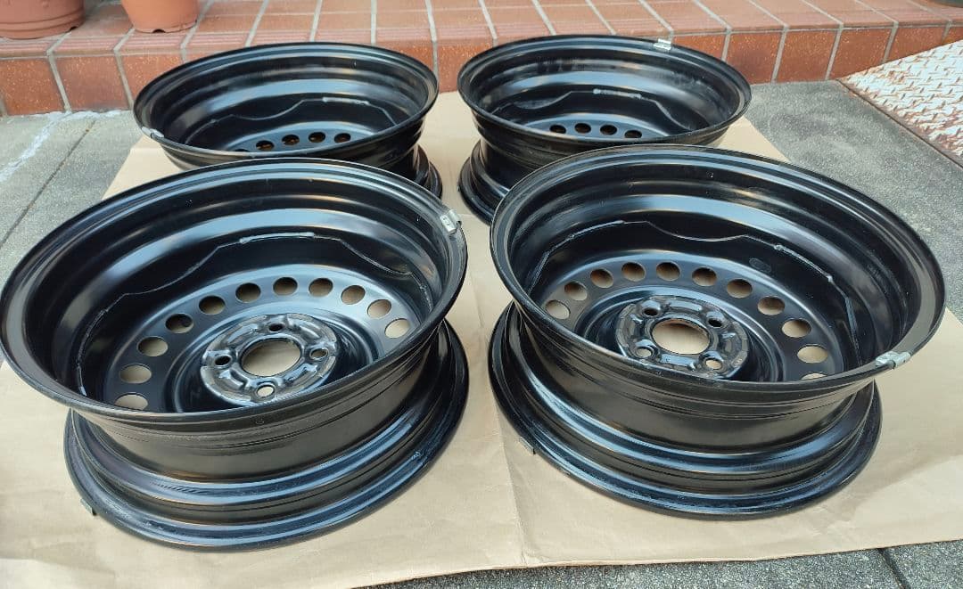 NISSAN純正 15インチ スチールホイール 4本セット 新車外し 美品！