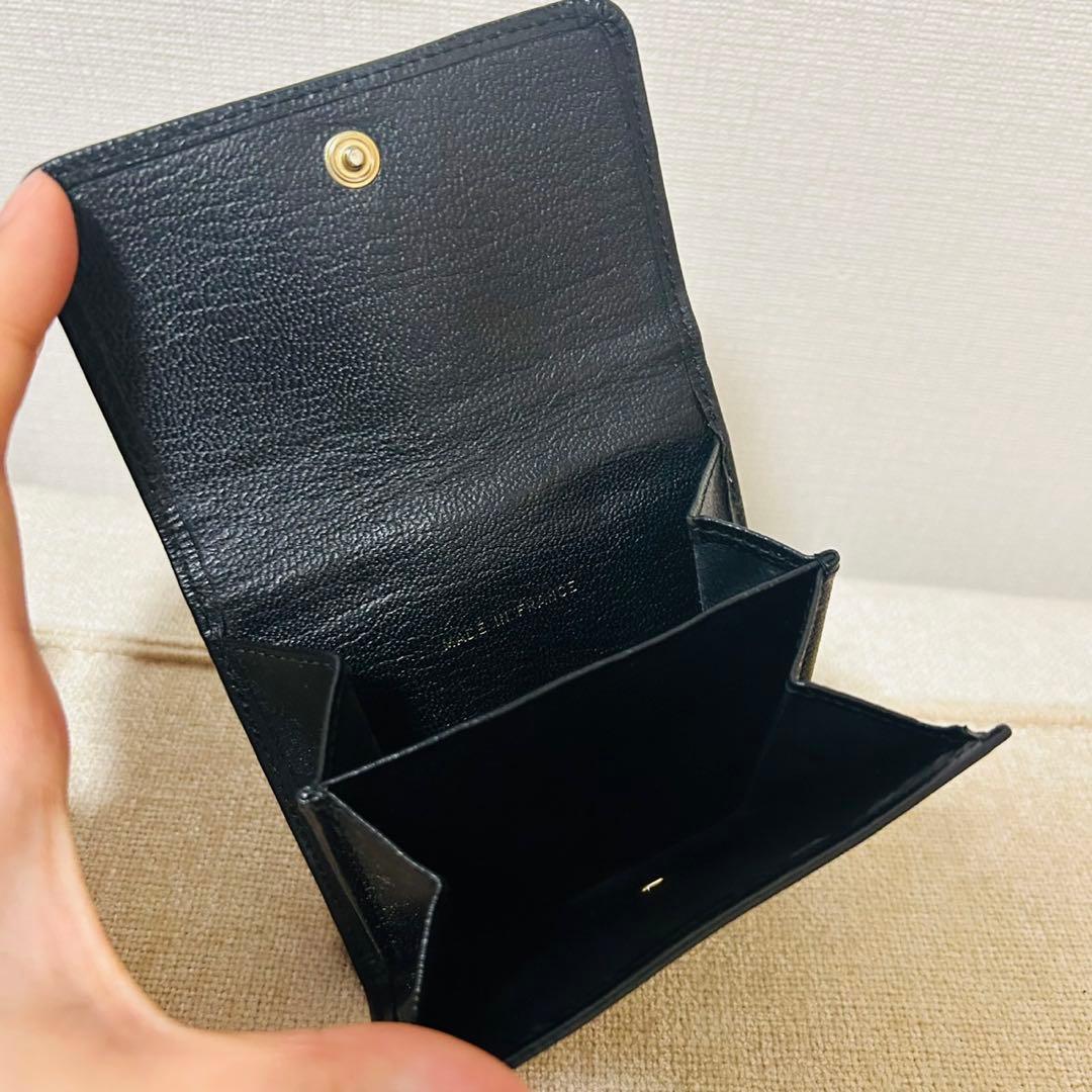 美品　CHANEL 黒　折り財布　ミニ財布　希少　ヴィンテージ　財布