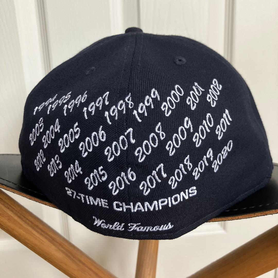 中古　Supreme ネイビーキャップ 27-time champions