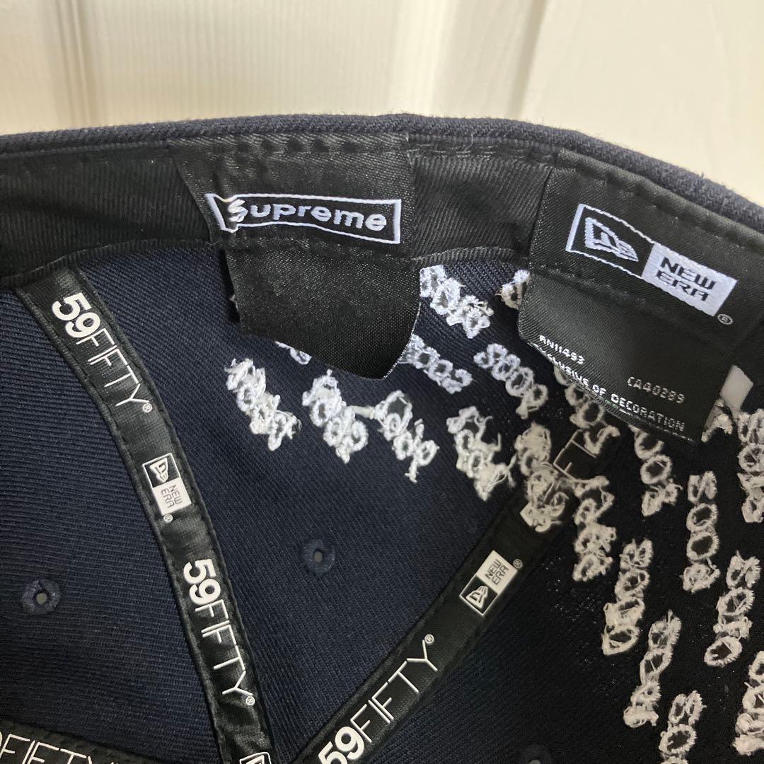 中古　Supreme ネイビーキャップ 27-time champions