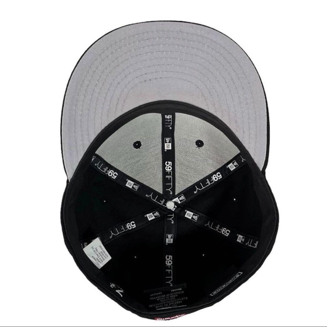 Supreme ブラック 59FIFTY キャップ