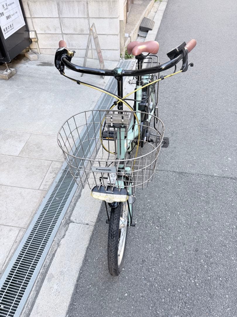 大阪府　Panasonic 電動アシスト自転車 ミントグリーン　20インチ