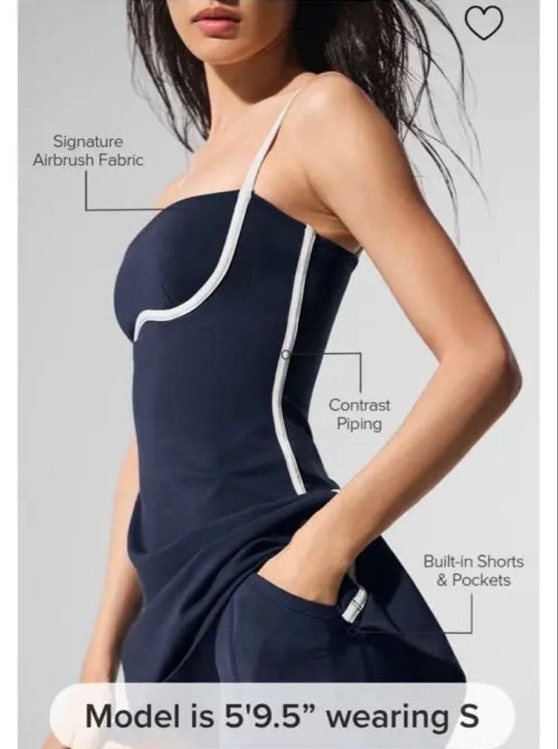 alo yoga Airbrush Streamlined Dress テニス