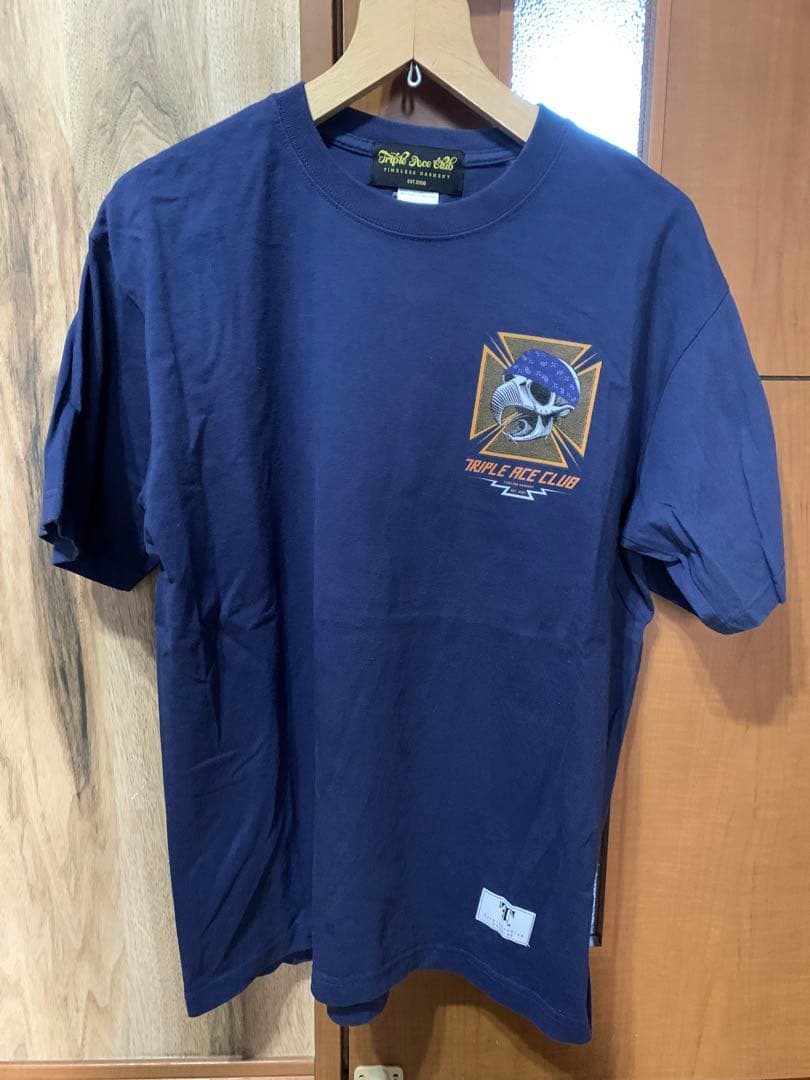 トップス TRIPLE ACE CLUB BANDANAHAWK NAVY L size