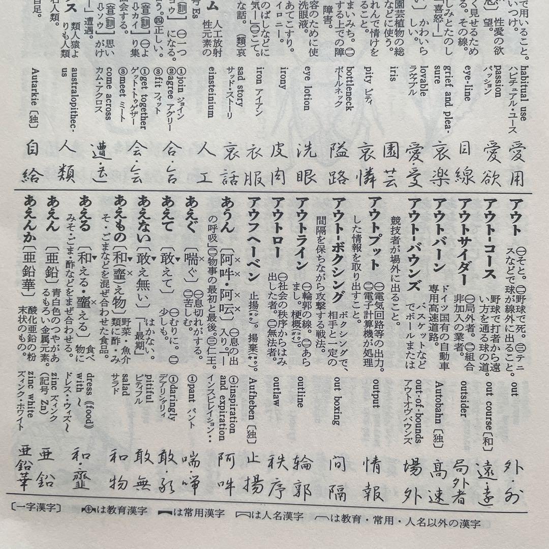 机上辞典　高野辰之　三上秋果　行書　ペン字