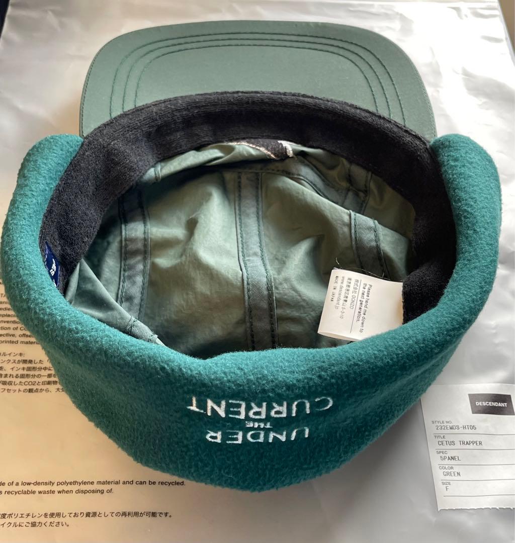 帽子 DESCENDANT / CETUS TRAPPER 5PANEL GREEN