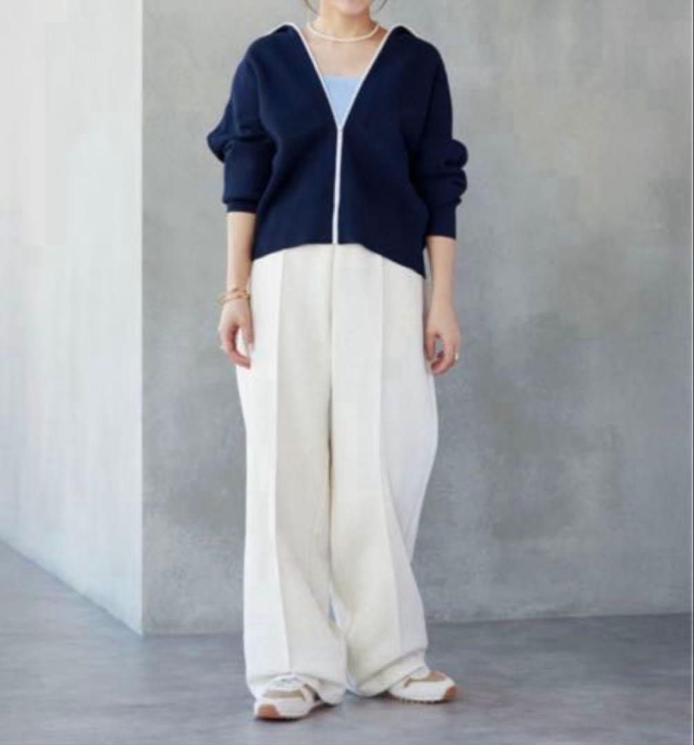 新品未使用　UNIQLO ミラノリブフルジップカーディガン　M