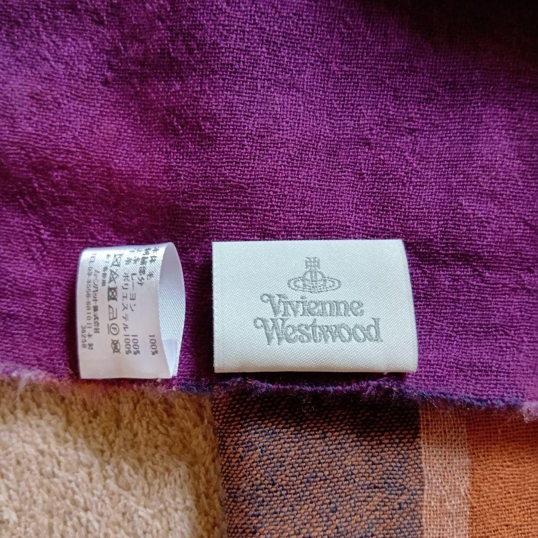 美品 Vivienne Westwood ヴィヴィアン ウール 大判 ストール