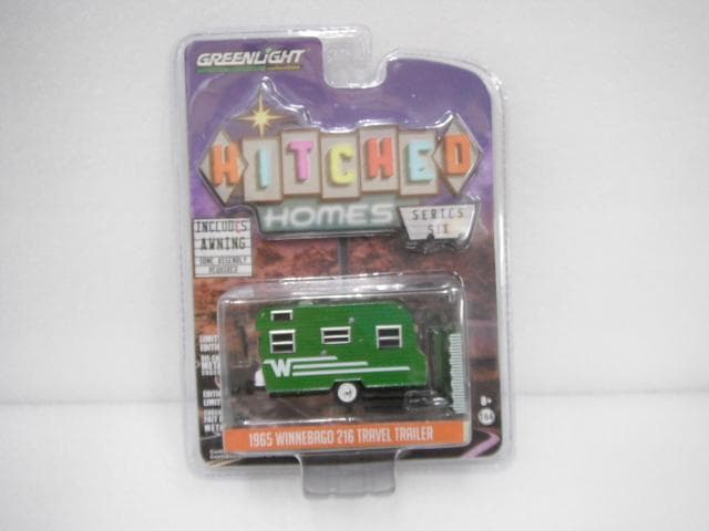 7/未使用品 グリーンライト 1/64 トラベルトレーラー ミニカー 3種