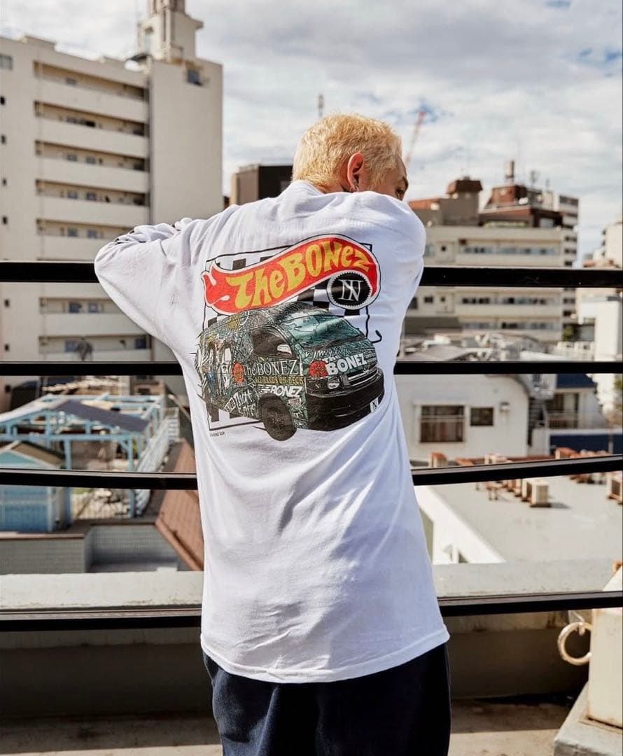 ミュージシャン THE BONEZ Checker L/S Tee jesserize