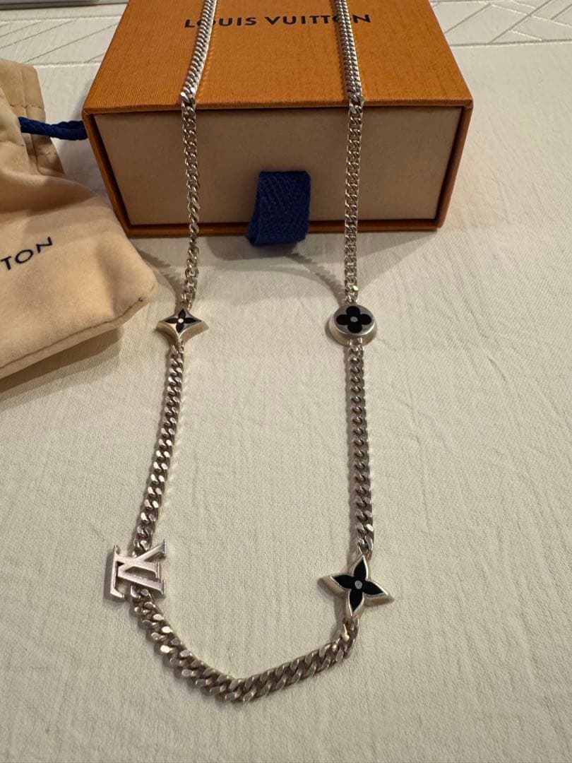 ag925 LOUIS VUITTON LV スパイク チャーム ネックレス