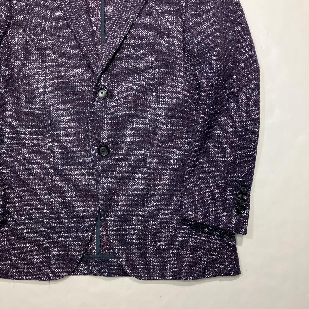 【逸品】TAGLIATORE アンコンジャケット ウールツイード　本切羽　46
