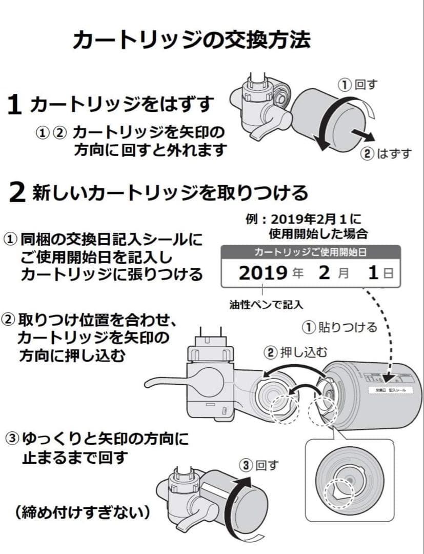 Panasonic 浄水器カートリッジ TK-CJ23C2 2個