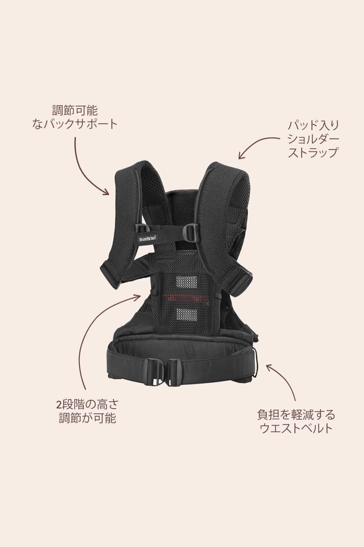 BabyBjörn ベビーキャリア One Kai Air アンスラサイト 美品