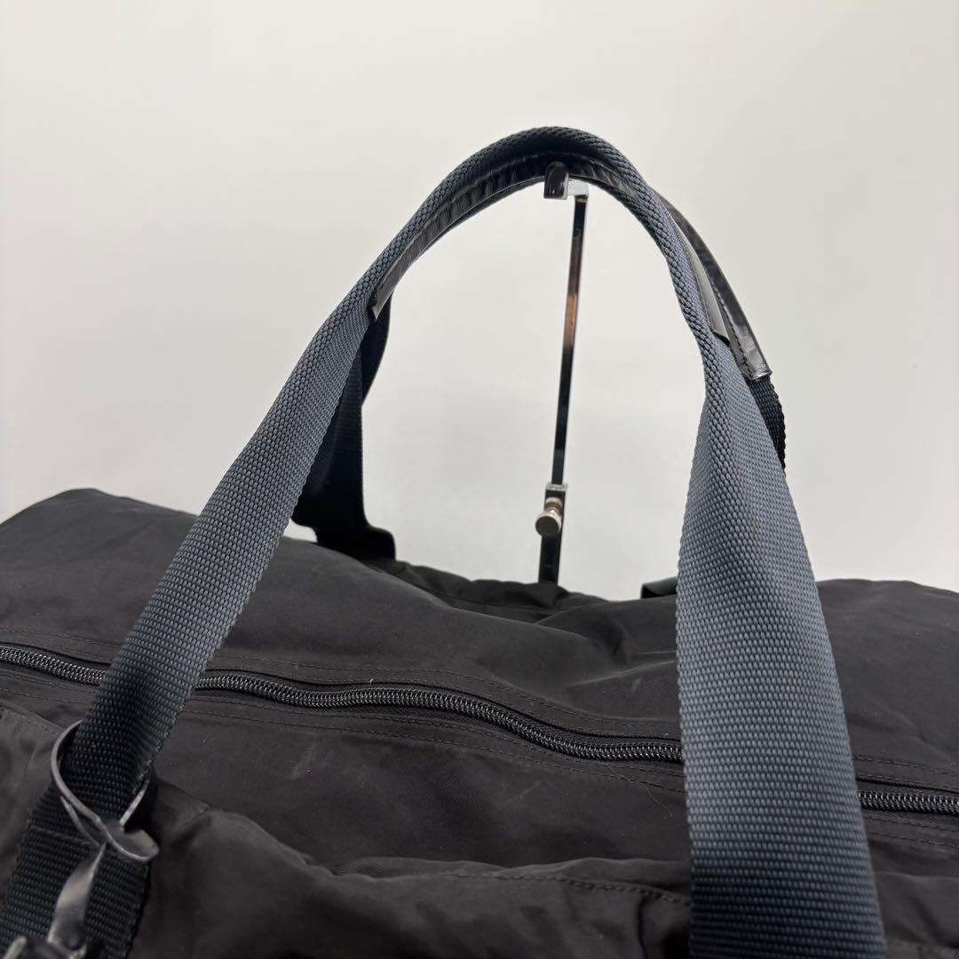 【大人気！✨】PRADA プラダ ボストンバッグ トラベルバッグ 三角ロゴ 黒