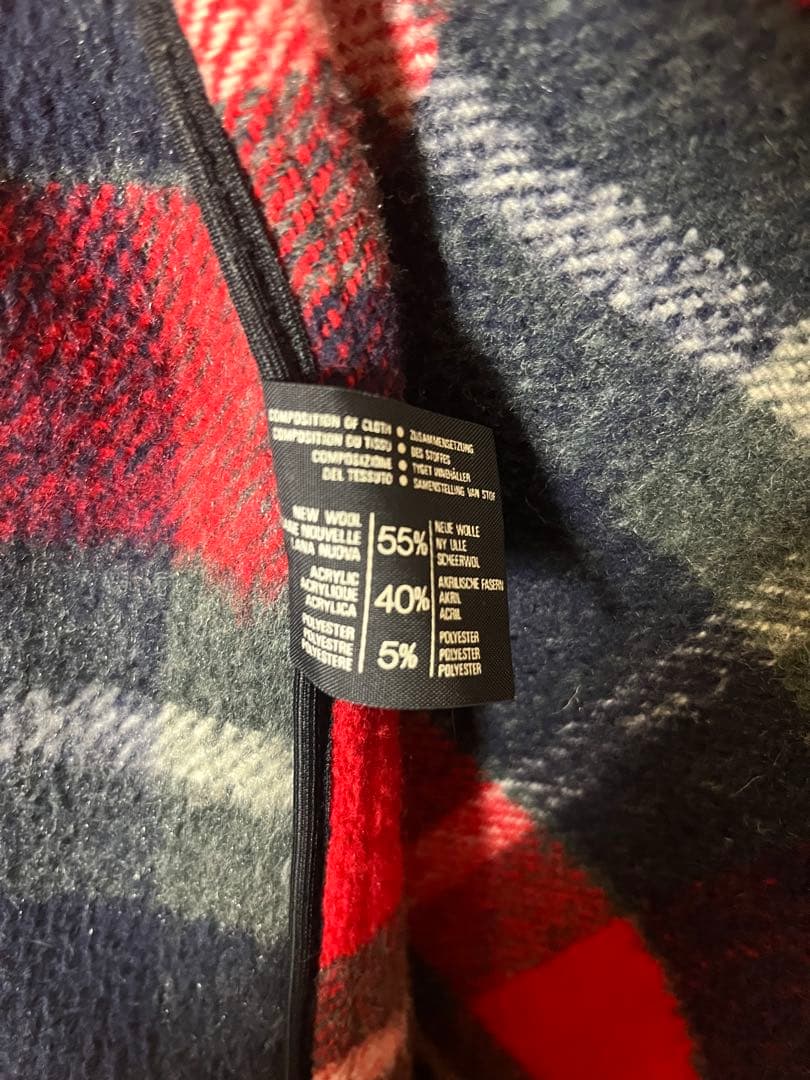 ネイビー ダッフルコート フード付き MADE IN ENGLAND used品