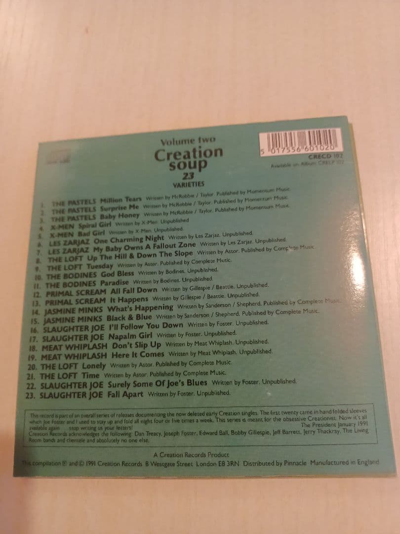 VAクリエイション　クリエイションスープ　CD　5枚組　輸入盤　crecd100