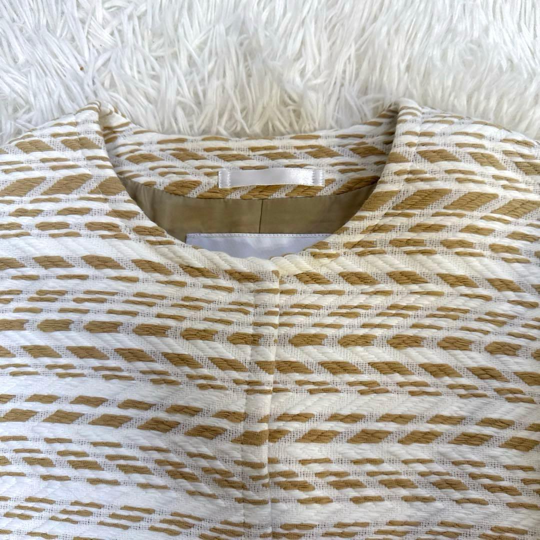 Aquascutum アクアスキュータム　スプリングコート　ツイード　ノーカラー