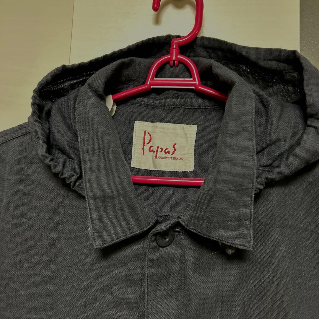 早い者勝ち☆Papas★新品❗️綿麻メンズモッズコート