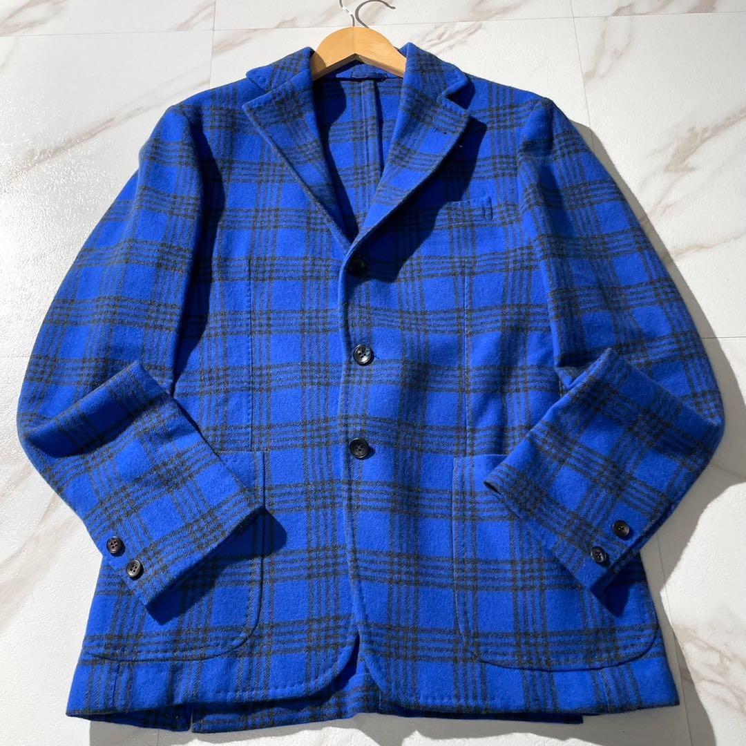 美品★現行★SARTORIO サルトリオ　テーラードジャケット　ウール　チェック