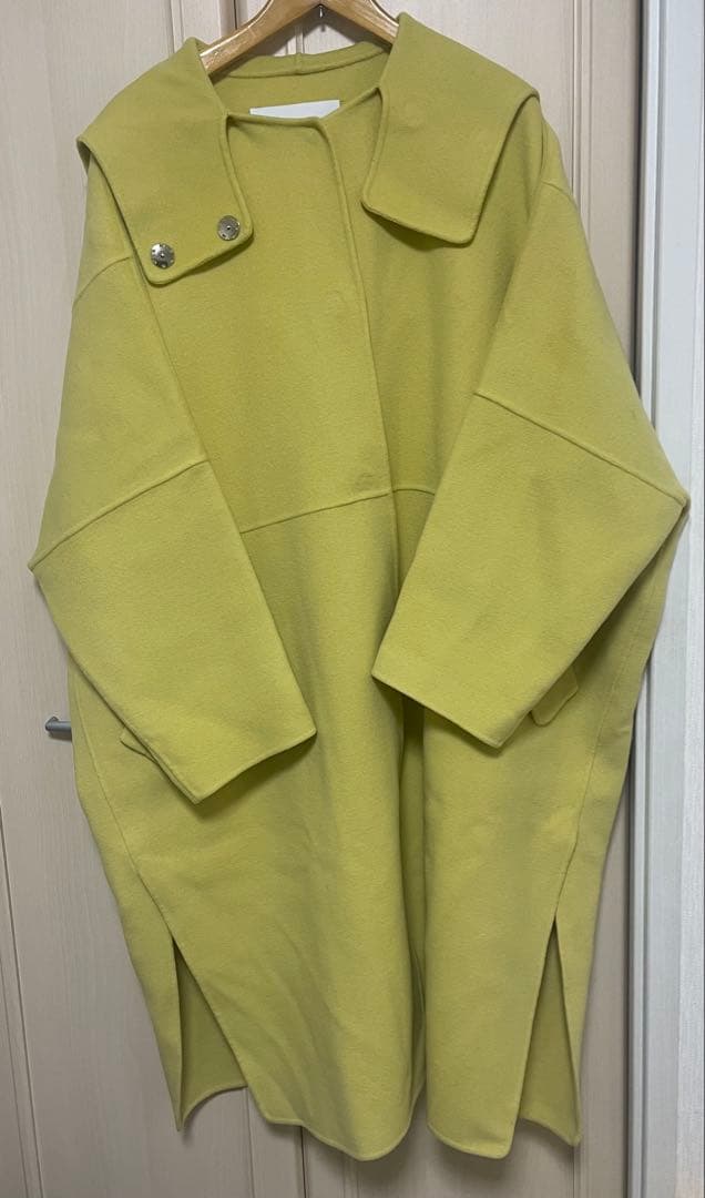 【お値下げしました】ルシェルブルー　Hooded Over COAT イエロー