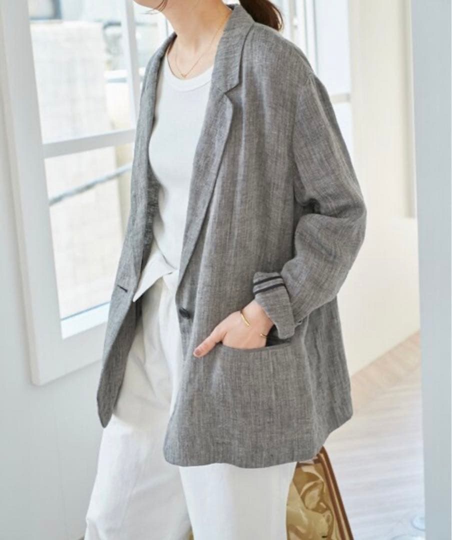 美品✨Spick and Span 2025SS リネンエアリージャケット