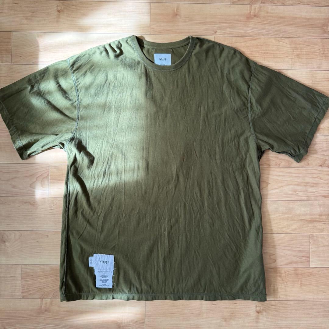 WTAPS 22SS CROSS 半袖Tシャツ　オリーブドラブ サイズ X04
