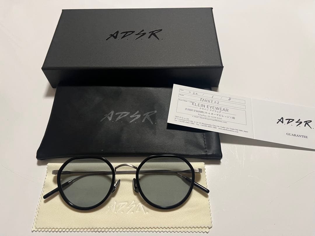 ADSR  Eyewear ブラックサングラス