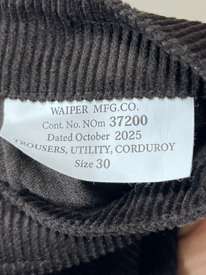 WAIPER.inc U.S.M.C コーデュロイパンツ初期型 30 試着のみ