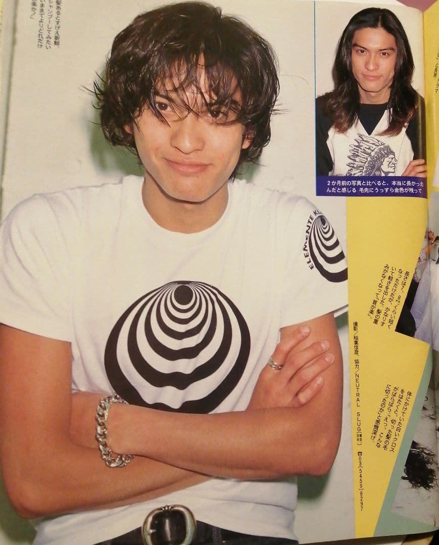女性セブン1998年　HIDE  B'z秘蔵写真