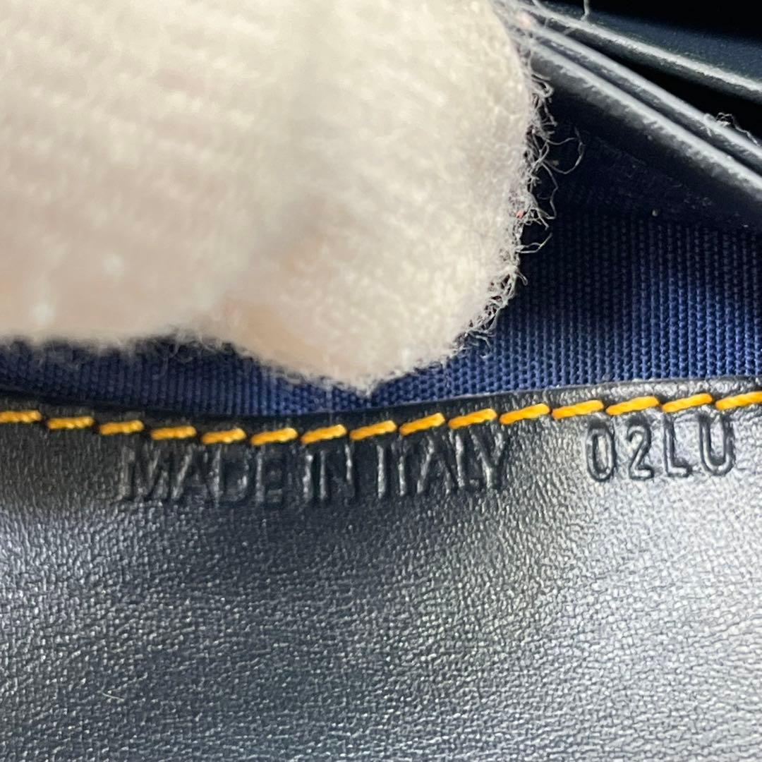 クリスチャンディオール 二つ折り財布 トロッター柄 ロゴ金具 サドル キャンバス