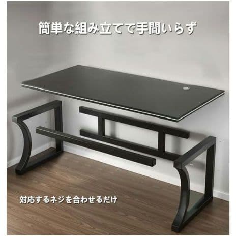 木目調 100cm❣️組み立て簡単　送料無料　パソコンデスク　ゲーミングデスク