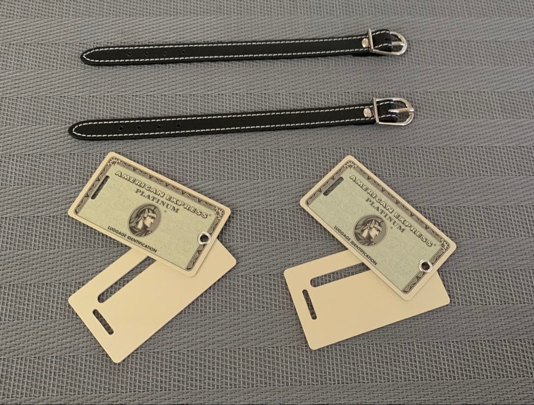 非売品 AMEX アメックス プラチナ ノベルティ ラゲッジタグ ネームプレート