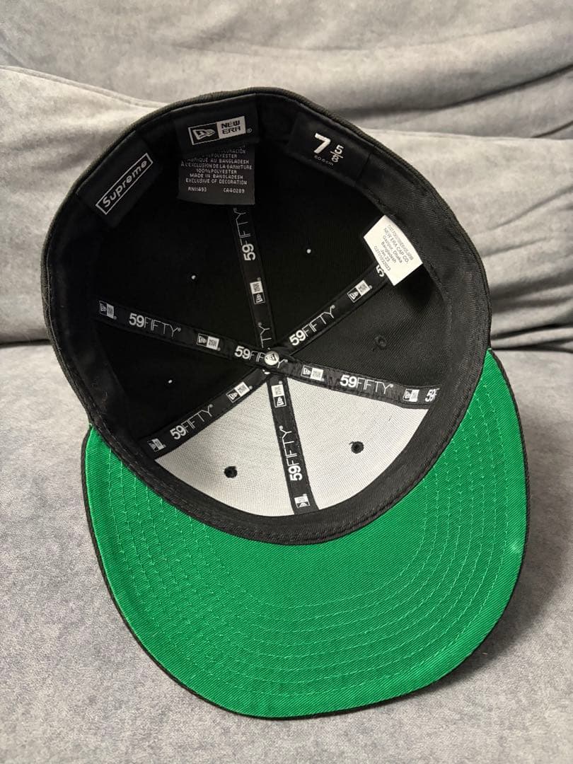 SUPREME ベースボールキャップ ブラック 7 5/8