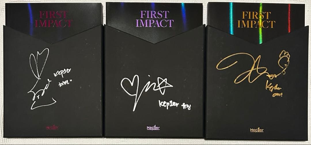 kep1er FIRST IMPACT 直筆 サイン 3枚セット