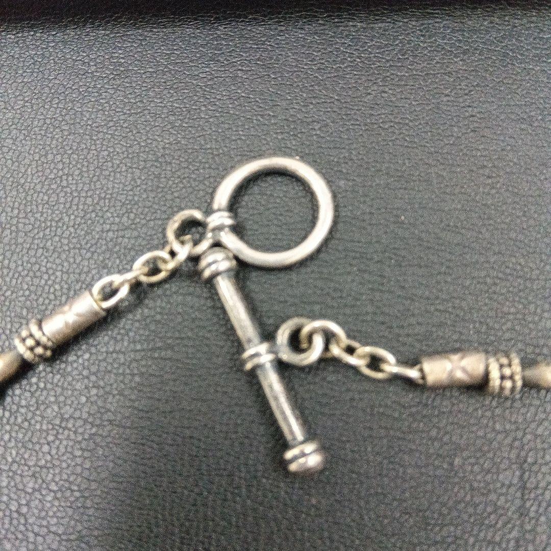 シルバー ビーズ ネックレス 約45cm