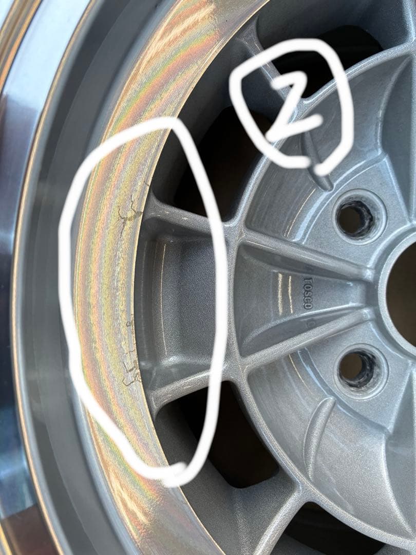 復刻版旧車　TOSCO トスコ14インチホイール　　　114.3 4H 8J