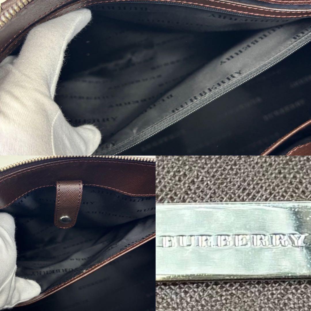 専用BURBERRY バーバリー ハンドバッグ レザー ブラック