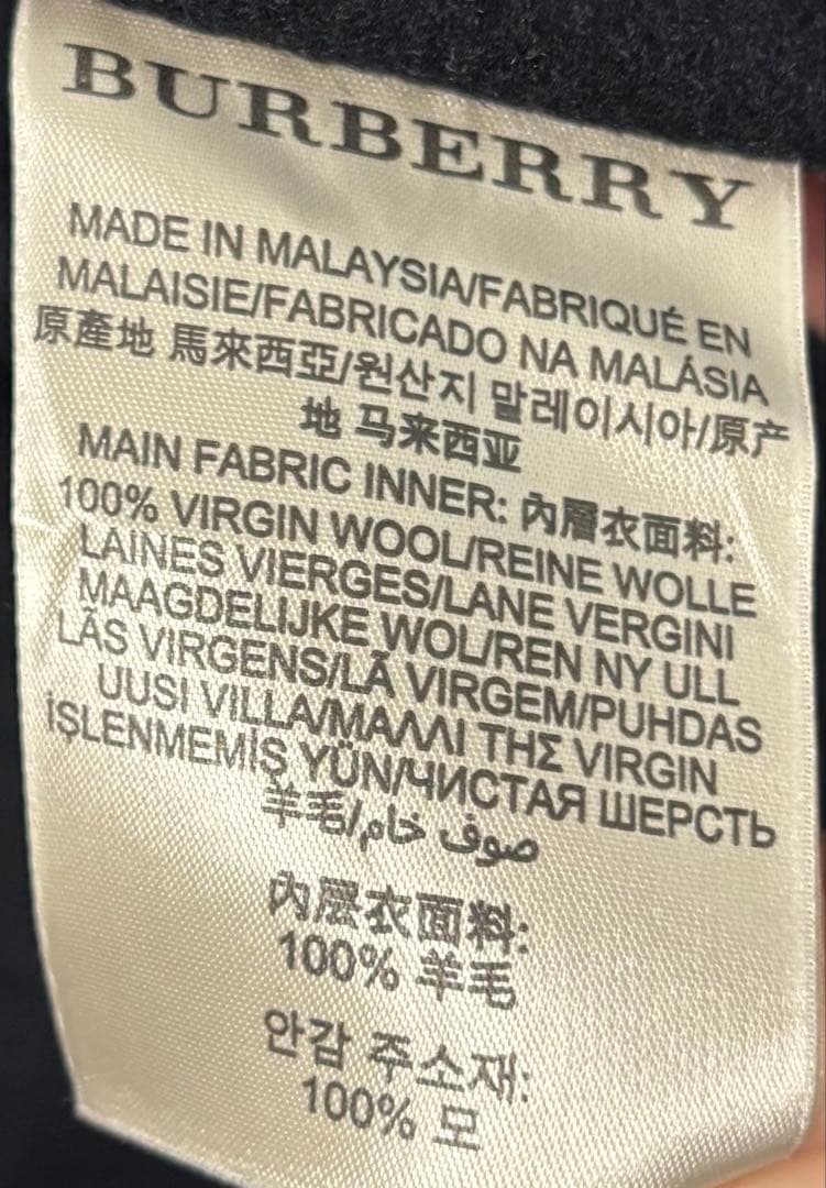 Burberry Britトレンチコート アウター 黒 ノバチェック バーバリー