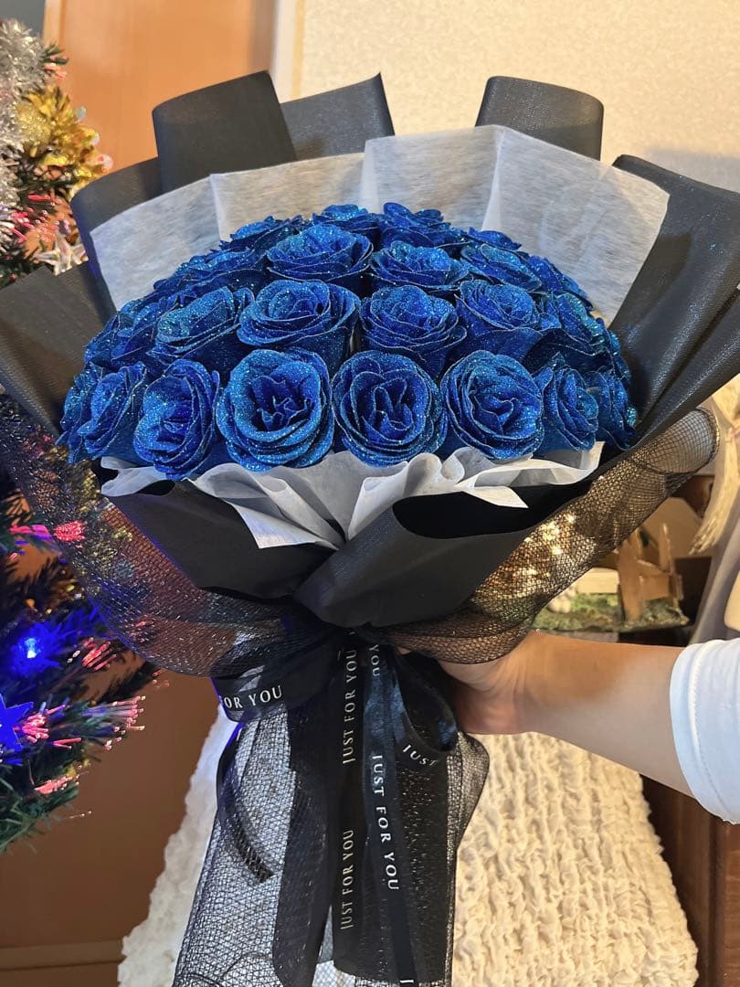 ソープフラワー青薔薇 お誕生日 ・記念日 プレゼント 花束