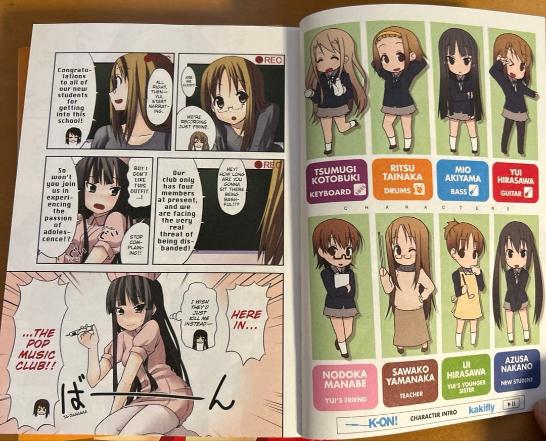 新品　kakifly K-ON!, Vol. 1 &2&3 英語版 けいおん