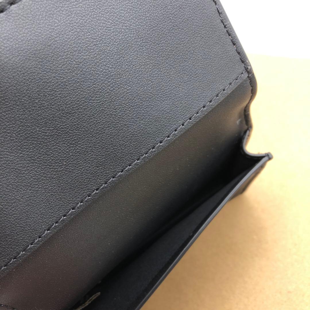 【COACH☆新品】☆ビジネス カード ケース☆シグネチャー☆ブラック ブラウン