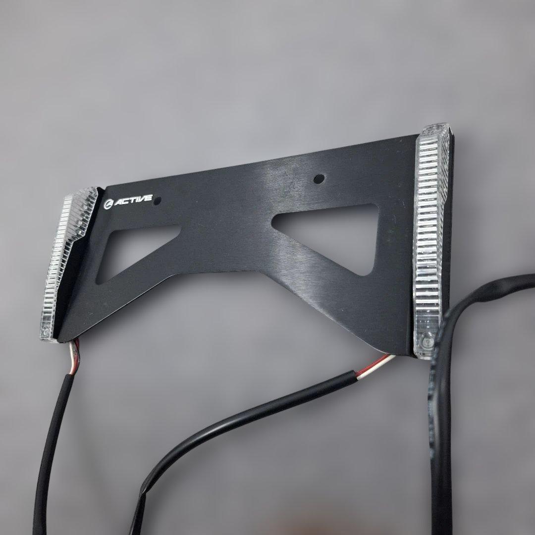 アクティブＬＥＤナンバーサイドウインカーストレートクリアレンズバイクオートバイ