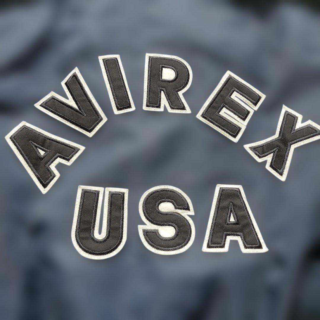 AVIREX USA ネイビー L-2A コマーシャルロゴ y2k アーカイブ